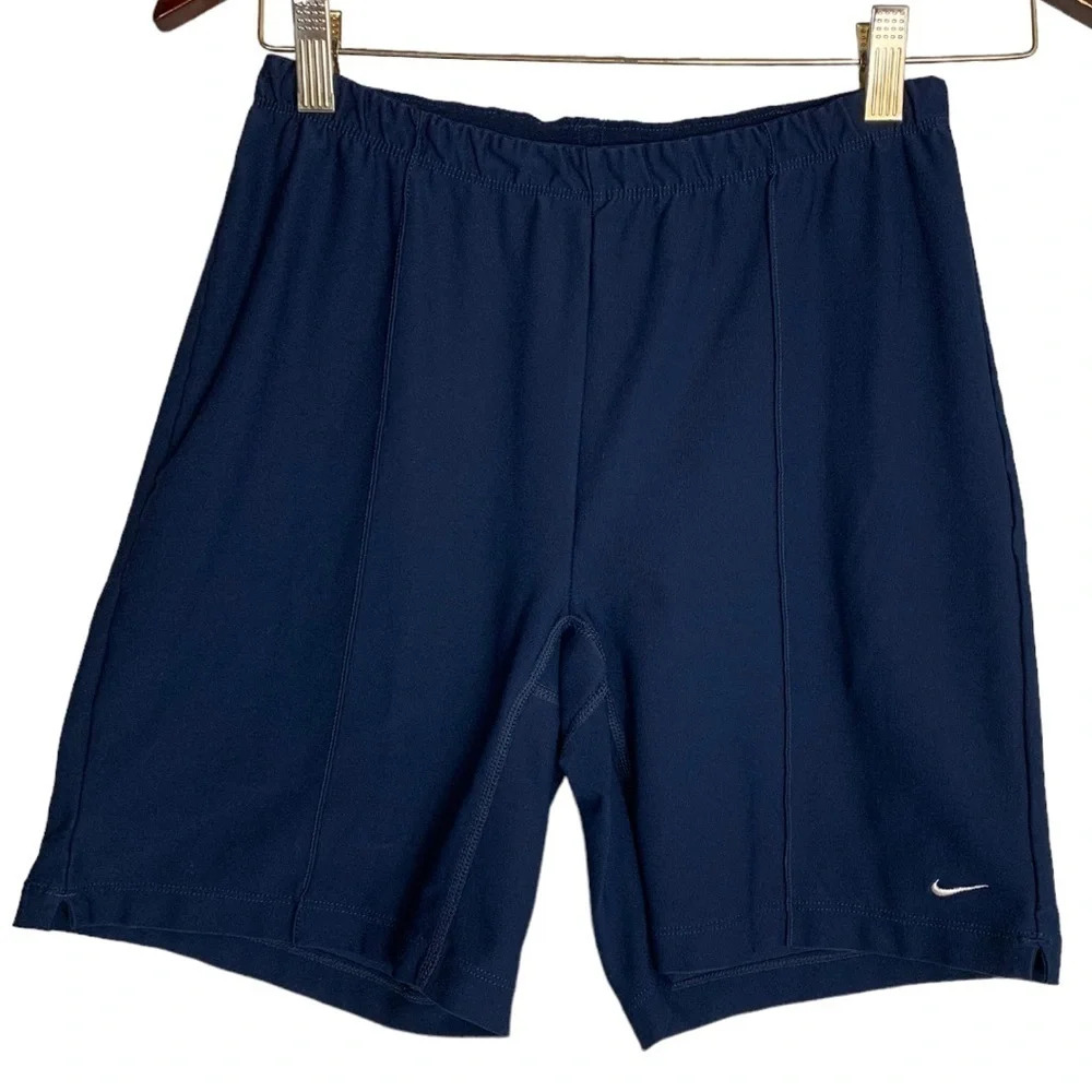 Nike Blue Athletic Shorts Size Medium (8-10) Casual Modest Comfort Active Sporty